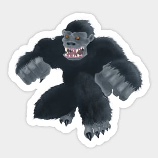 Furious Gorilla Sticker